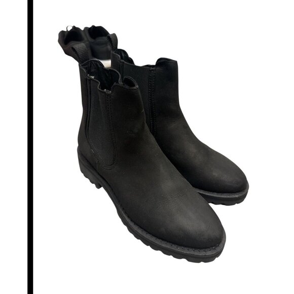 Thursday Boot Co Legend Chelsea Boot Matte Black Leather Womans Size 6.5 - Picture 2 of 3